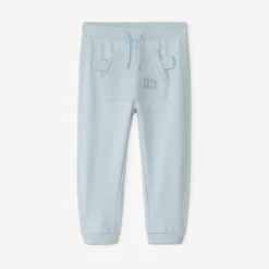 Jogging van unicolor fleece en honingraat voor babyjongens