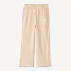 Jogging wijd in bedrukt fleece meisjes