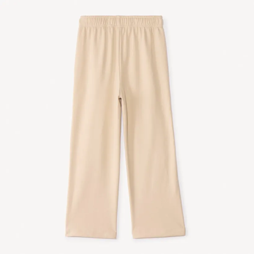 Jogging wijd in bedrukt fleece meisjes