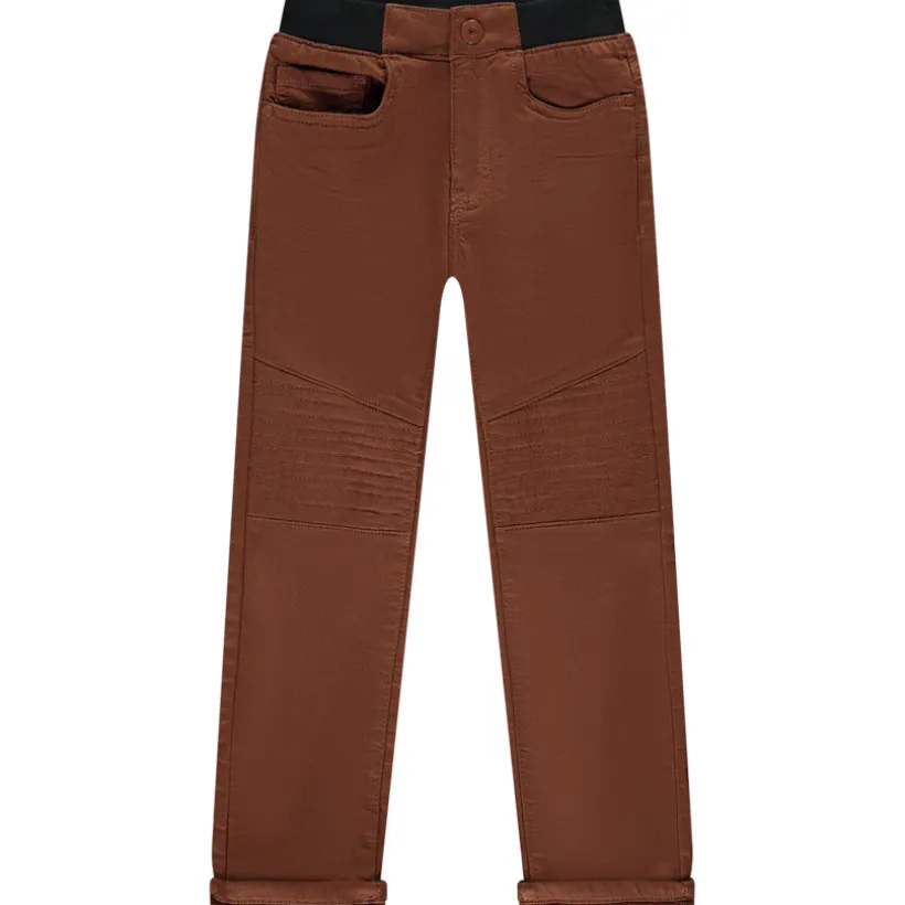 Jongensbroek met elastische taille en doorgestikte naden