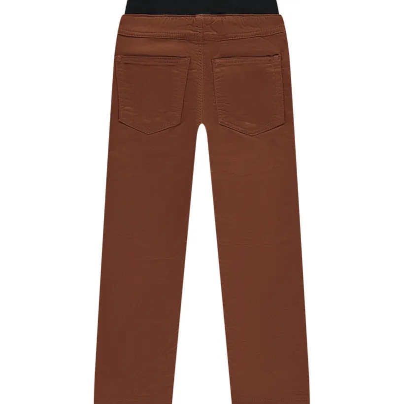 Jongensbroek met elastische taille en doorgestikte naden