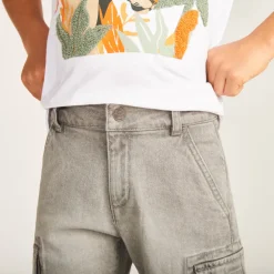 Jongens cargo jeans bermuda