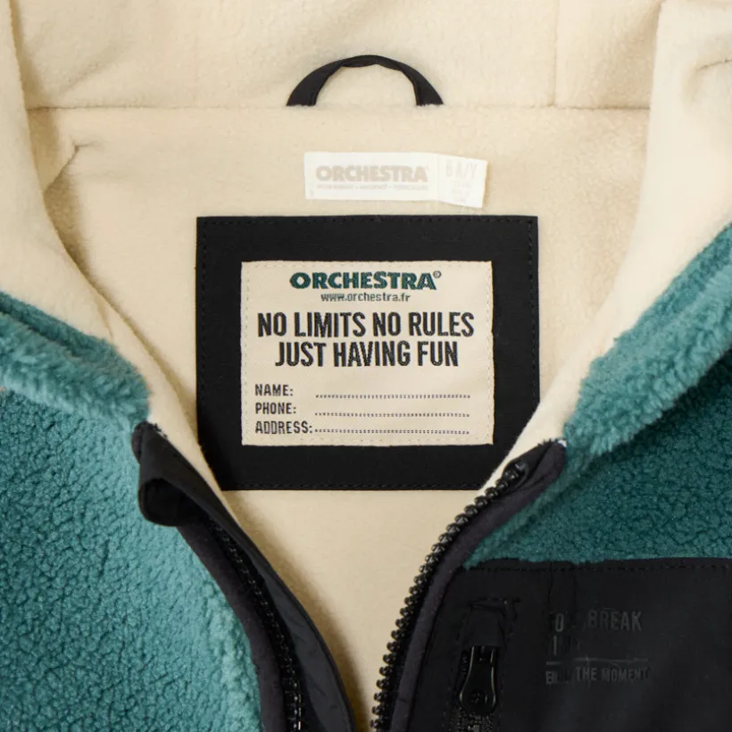 Jongen sherpa hoodie jacket