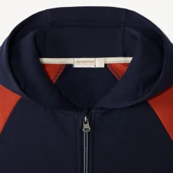 Jongens hoodie met contrast rits