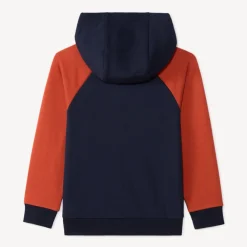 Jongens hoodie met contrast rits