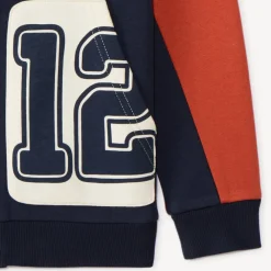 Jongens hoodie met contrast rits
