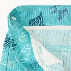 Jongens katoen broek met schelpenprint.