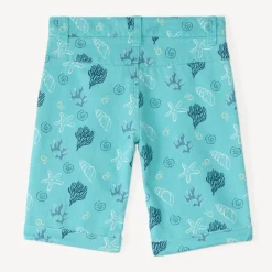 Jongens katoen broek met schelpenprint.