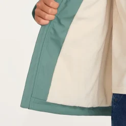 Jongens parka met capuchon en micropolaire voering.