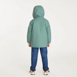Jongens parka met capuchon en micropolaire voering.