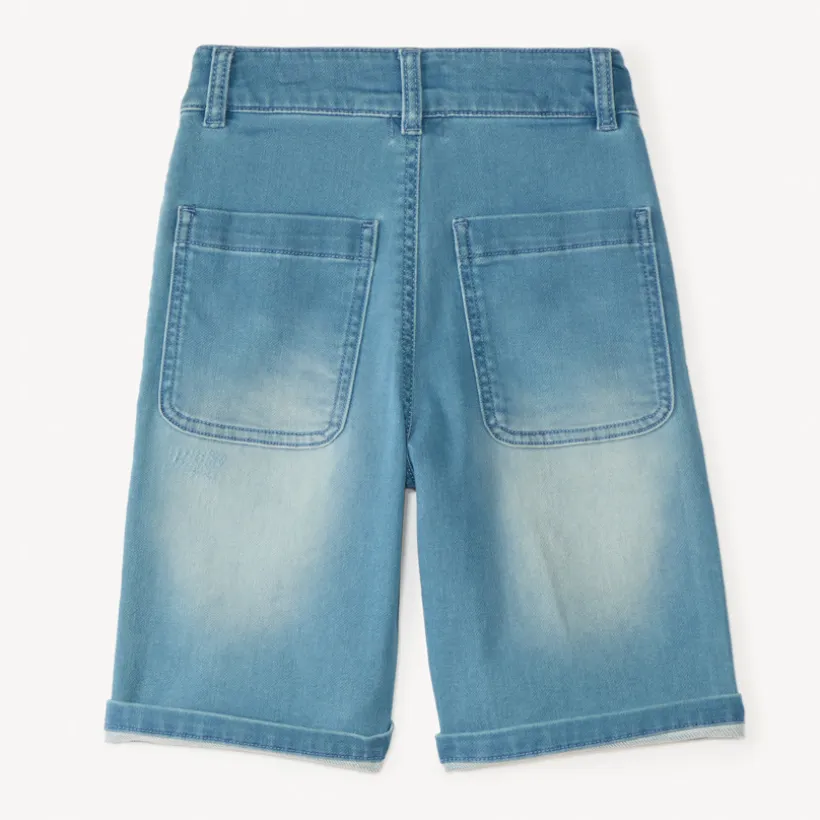 Jongens spijker bermuda shorts