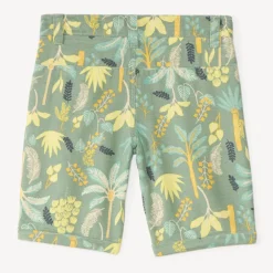 Jungleprint canvas bermuda voor jongen
