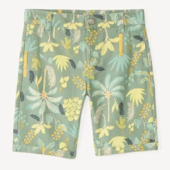 Jungleprint canvas bermuda voor jongen