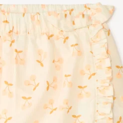 Jupe-short met kersenschema voor babymeisjes