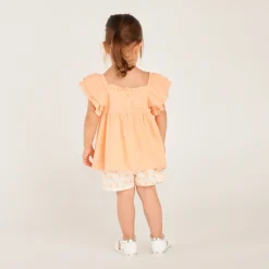 Jupe-short met kersenschema voor babymeisjes