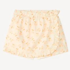Jupe-short met kersenschema voor babymeisjes