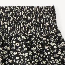 Jupe-short met smock taille en bloemenprint voor meisje