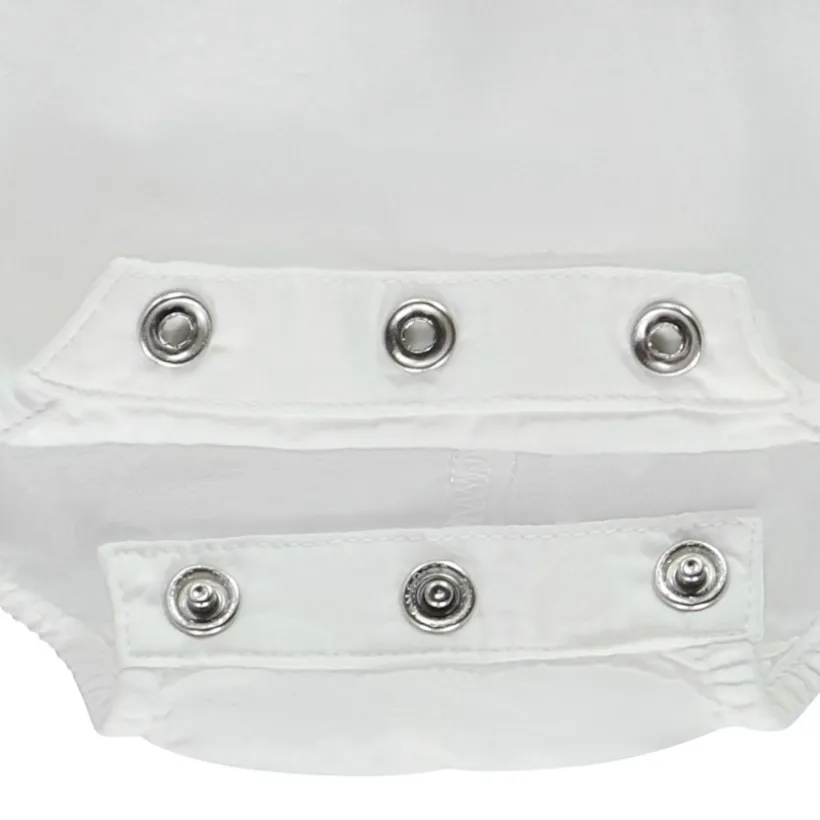 Jurk body 2-in-1 effect met Engels borduursel voor baby meisjes