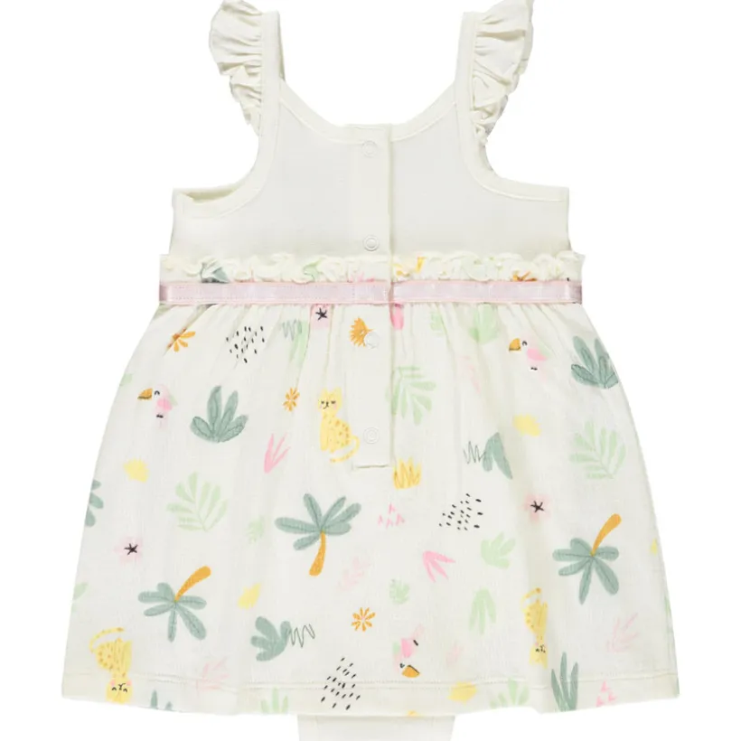 Jurk body 2 in 1 met jungleprint voor meisjes