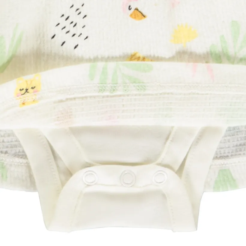 Jurk body 2 in 1 met jungleprint voor meisjes