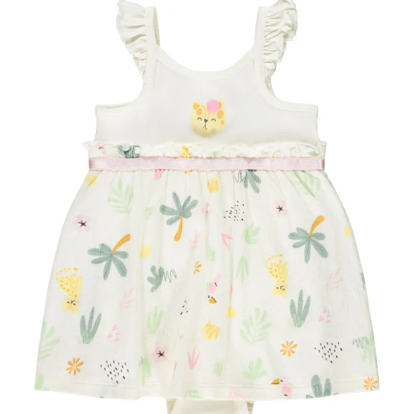 Jurk body 2 in 1 met jungleprint voor meisjes