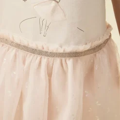 Jurk 2-in-1 effect met tule en vlinderprint voor baby meisjes