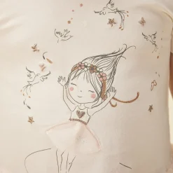 Jurk 2-in-1 effect met tule en vlinderprint voor baby meisjes