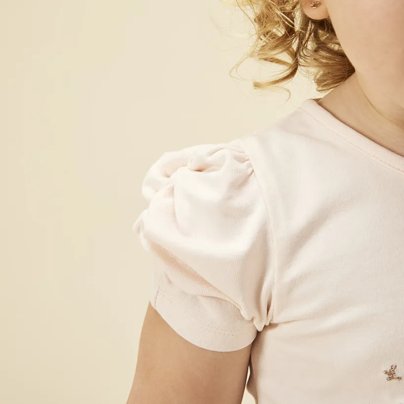 Jurk 2-in-1 effect met tule en vlinderprint voor baby meisjes