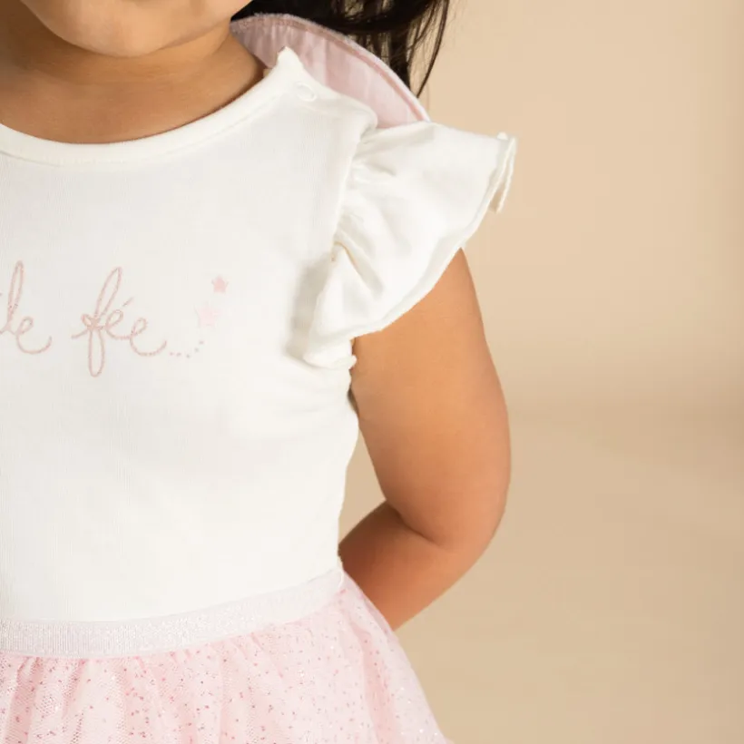 Jurk 2-in-1 effect met vlindervleugels meisjes