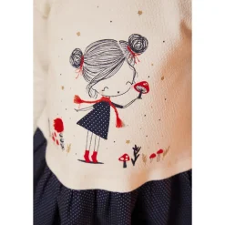 Jurk 2 in 1 fantasieprint voor baby meisjes