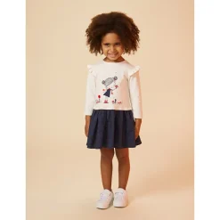 Jurk 2 in 1 fantasieprint voor baby meisjes