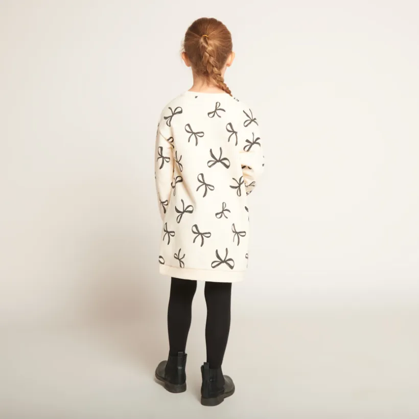 Jurkje van fleece met knopenprint meisjes