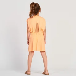 Jurk met korte mouwen met fantasie bloemen meisjes