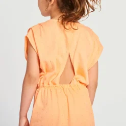 Jurk met korte mouwen met fantasie bloemen meisjes