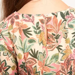 Jurk met lange mouwen, bloemenprint, meisjes