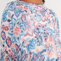 Jurk met lange mouwen en bloemenprint meisjes