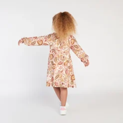 Jurk met lange mouwen, folkloristische print, meisjes