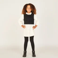 Jurk met lange mouwen 2-in-1 meisjes