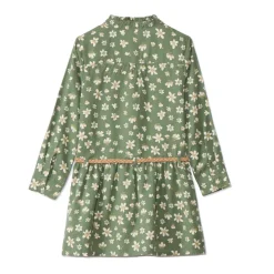 Jurk met lange mouwen in overhemdstijl, met bloemenprint meisjes