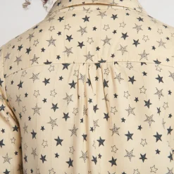 Jurk met lange mouwen, sterrenprint, meisjes