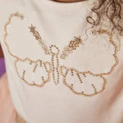 Jurk voor speciale gelegenheden met tule cape en glinsterende vleugels meisjes