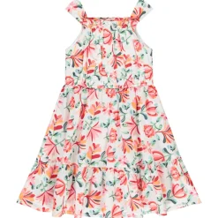 Jurk zonder mouwen empire taille met bloemen uitlopend voor meisjes