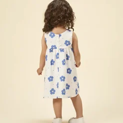 Jurk zonder mouwen met bloemen voor baby meisje