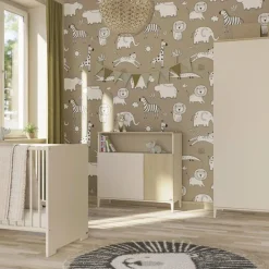 Kamer compleet Pomeline Bed 60x120/Commode/Kast 2d/bibliotheek