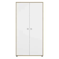 Kast Arthur met 2 deuren - Wit/Eiken
