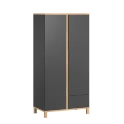 Kast 2 deuren Altitude Grafiet/Hout