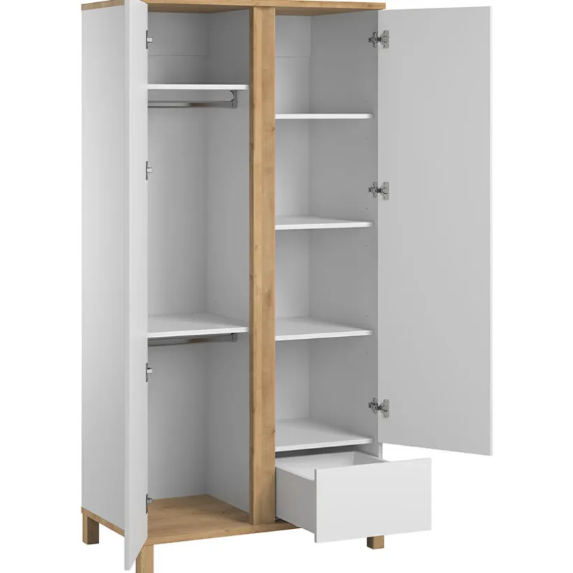 Kast 2 deuren Altitude Wit/Hout