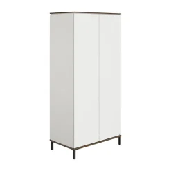 Kast 2-deurs Lovely Aliv Off white/Dark walnut