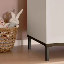 Kast 2-deurs Lovely Aliv Off white/Dark walnut