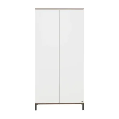 Kast 2-deurs Lovely Aliv Off white/Dark walnut